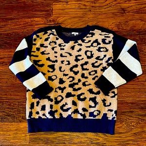 White Birch Boutique Animal Print Sweater 106